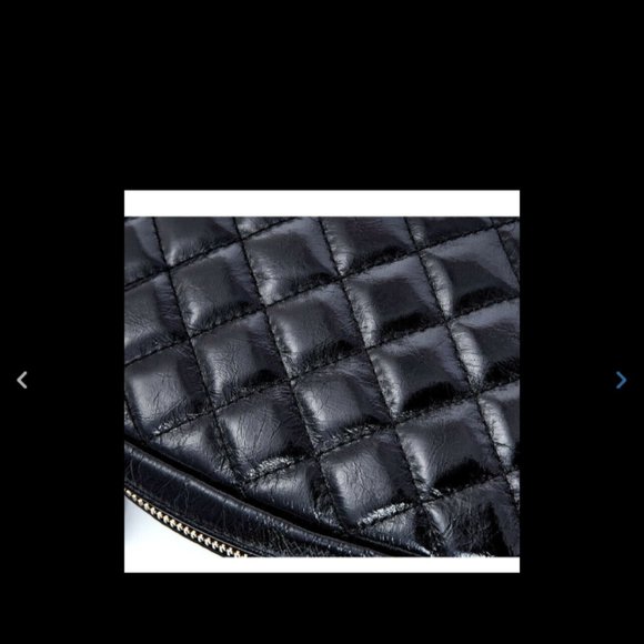 Chain Solid Grid Cowhide Leather Shoulde Crossbody - Picture 9 of 12